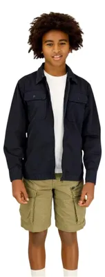 Image de G-Star - Veste chemise pour garçon, avec col GT16359 (176) (bleu marine)