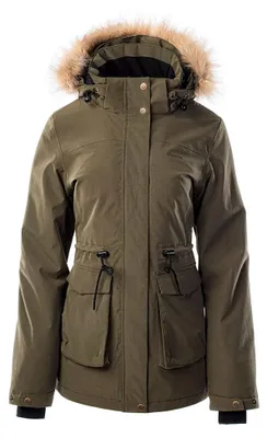 Productafbeelding van Iguana - "Nermin" damesjas - Wintermodel IG1865 (maat XS) (olijfgroen)