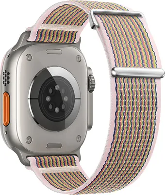 Produktbild von BStrap Velcro Nylon Armband für Apple Watch 38/40/41mm, silty sand