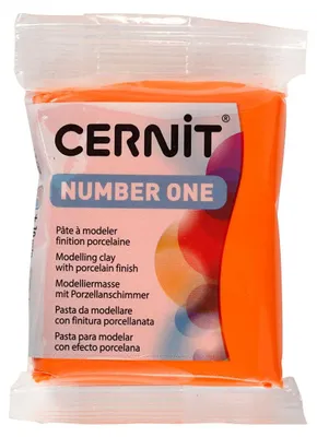 Image de Cernit Pâte à modeler Orange, 56 grammes