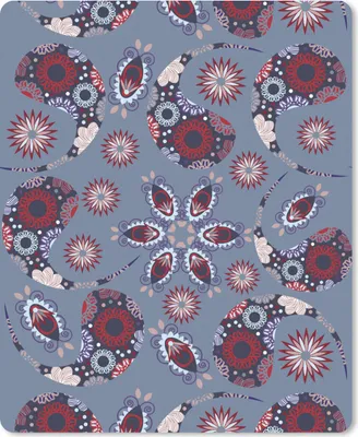 Produktbild von MuchoWow® Mauspad Mousepad Paisley - Blumen - Muster 30x40 cm - Mousepads - Maus Mat - Pad - Mausunterlage - Mausmatten