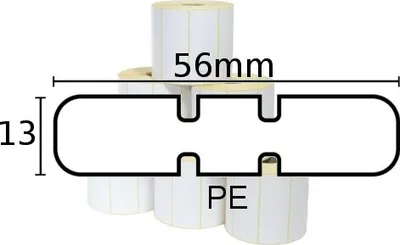 Produktbild von Zebra 8000D Jewelry - Polypropylen (PP) - permanenter Acrylklebstoff - weiß - 55.88 x 12.7 mm 21060 Etikett(en) (6 Rolle(n)