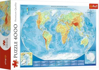 Immagine prodotto di Trefl Grande mappa fisica del mondo