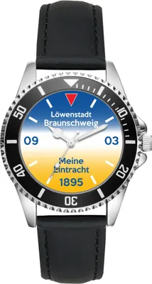 Produktbild von KIESENBERG Herrenuhr Armbanduhr Braunschweig Löwenstadt Geschenk Fan Artikel Zubehör Fanartikel Analog Quartz Uhr L-20880