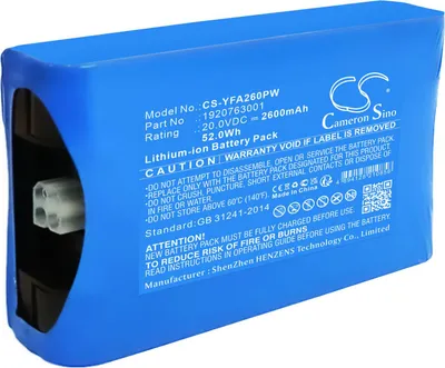 Produktbild von TECHTEK Akkus  Kompatibel mit [Yard Force] Easymow 260, MB 400, mowbest, mowbest 805 Compact Ersetzt 1920763001
