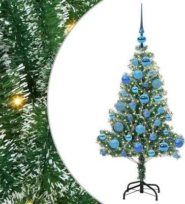 Image de vidaXL Sapin de Noël artificiel enneigé avec lumière LED 120 cm