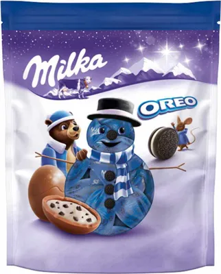 Zdjęcie produktu dla Milka słodycze Oreo Alpine mleczna czekolada z nadzieniem z mlecznego kremu 86g