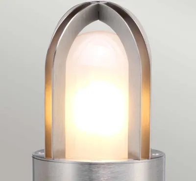 Image de Poteau d'éclairage de jardin en acier inoxydable, E27, 40 W, Paignton Elstead