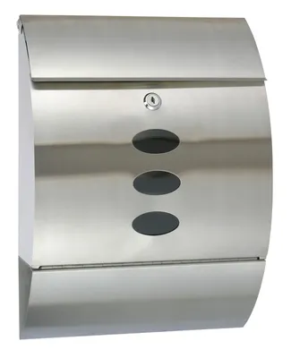 Produktbild von HI Briefkasten Edelstahl 30 x 12 x 40 cm