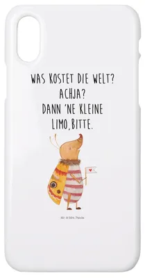 Produktbild von Mr. & Mrs. Panda Iphone 10 Handyhülle Nachtfalter Fähnchen - Weiß - Geschenk, Handy, Süß, Spruch Witzig, Lustig, Küche Deko, Cover, Lustige Sprüche, Käfer, Hülle, X
