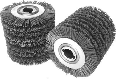 Image de Brosse de vieillissement du bois fibre abrasive en nylon 100x100x19mm