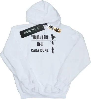 Zdjęcie produktu dla Star Wars – Bluza z kapturem dla mężczyzn „The Mandalorian Warriors” BI18632 (L) (biała)