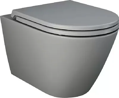 Produktbild von Hängendes WC RAK Ceramics Feeling, grau, matt, OHNE WC-SITZ
