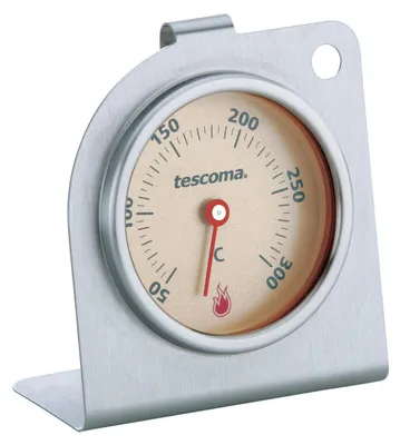 Oventhermometer analog 50–300 °C Edelstahl mit Haken