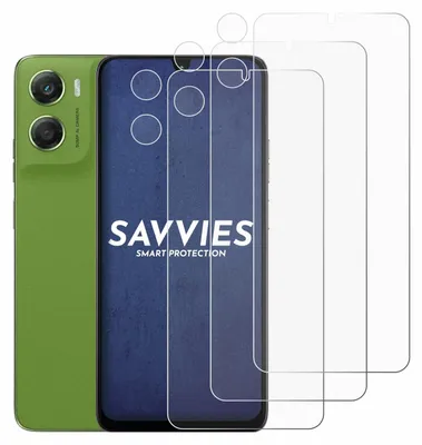 Produktbild von 6x Für Motorola Moto G06 (Display+Kamera) Schutzfolie Savvies Displayschutz Display Schutz Folie Klar Transparent