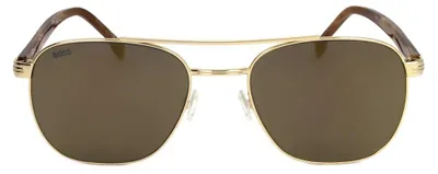 Produktbild von Hugo Boss Hugo Boss BOSS 1723/S Gold brown horn 56/20/150 Herren Sonnenbrillen