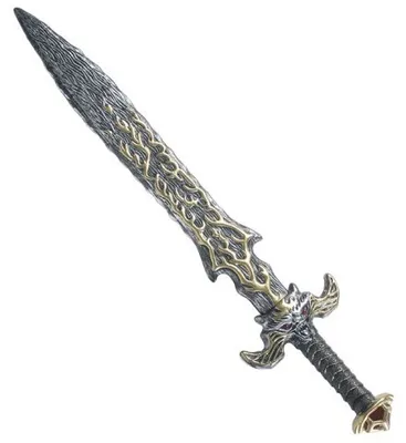 Produktbild von Mystisches Schwert grau-gold 86cm