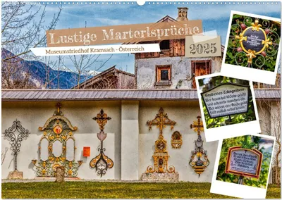 Produktbild von Lustige Marterlsprüche (Wandkalender 2025 DIN A2 quer), CALVENDO Monatskalender