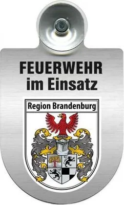 Produktbild von Einsatzschild Windschutzscheibe incl. Saugnapf - Feuerwehr im Einsatz - 309355 Color - Region Brandenburg