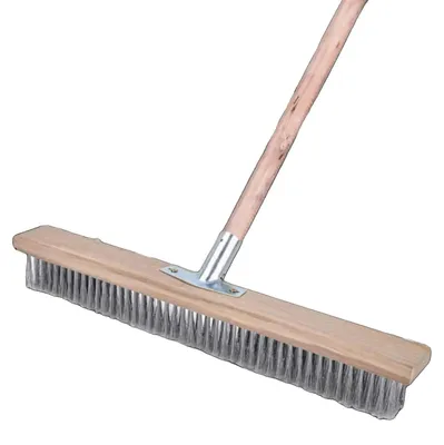 Image de Tête de brosse pour le nettoyage des sols, en acier inoxydable, 50 cm x 6 cm x 4,5 cm, adaptée à différentes surfaces, installation facile, efficace pour le nettoyage extérieur