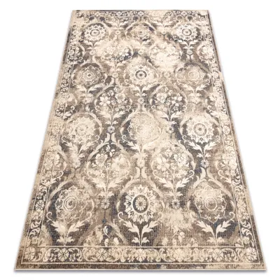 Obrázek produktu pro Koberec Vlna NAIN Ornament vintage 7601/50977 béžový / tmavě modrá   béžový 240x340 cm