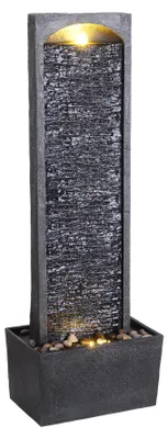 Produktbild von Peaktop - Garten Terrasse Stein 38 Zoll gebogener Wasserfallbrunnen RJ-19041-EU