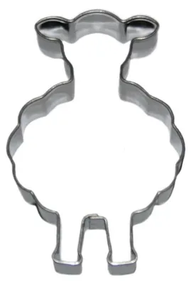 Produktbild von Ausstechform Lämmchen Hinterteil 67x45mm Edelstahl