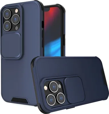 Produktbild von König Design Hülle kompatibel mit Apple iPhone 13 Kunststoff Soft Handyhülle - Handy Case Blau