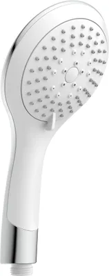 Produktbild von Handbrause BROADWAY, Wellness Duschkopf mit 5 Strahlarten, Brausekopf, Duschbrause, Brause Weiß/Chrom
