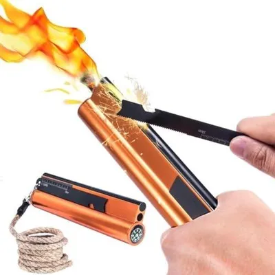 Zdjęcie produktu dla Krzesiwo survivalowe 7W1 magnezowe zestaw camping turystyka
