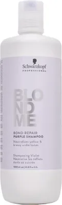 Zdjęcie produktu dla Schwarzkopf Professional BlondMe Bond Repair Purple Shampoo szampon tonizujący o działaniu neutralizującym żółte odcienie 1000 ml
