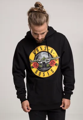 Image de Sweat-shirt pour homme Mr. Tee Guns n' Roses Logo Hoody noir - L