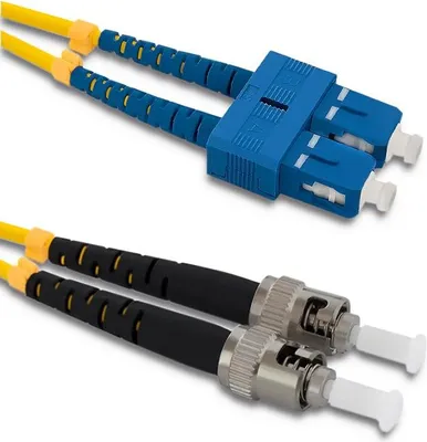 Immagine prodotto di Qoltec SC/UPC - ST/UPC Glasfaser-Patchkabel | Singlemode | 9/125 | 9/125 | G652D | Duplex | 2 m