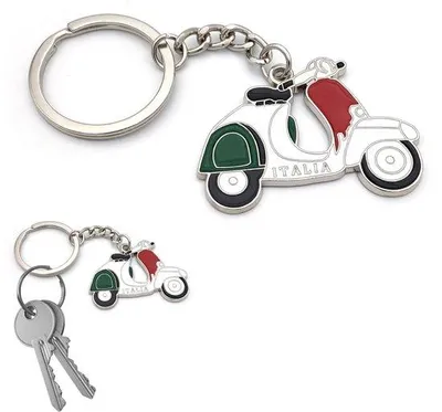 Immagine prodotto di Portachiavi in metallo con bandiera italiana - Regalo