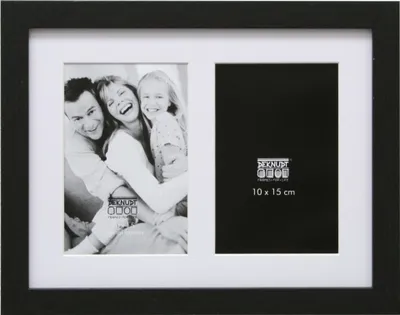Produktbild von Deknudt S66KA2 Galerie   2x10x15 Holz schwarz mit Passepartout