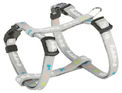 Immagine prodotto di Trixie JUNIOR set per cuccioli pettorina 23-34cm/8mm + guinzaglio 2,00m/8mm - grigio chiaro