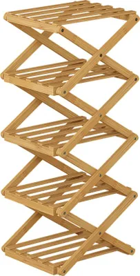 Obrázok produktu pre Skrinka na topánky Vicco Ziggy Bambus 26 x 68.5 cm s 5 priehradkami, Model 56627