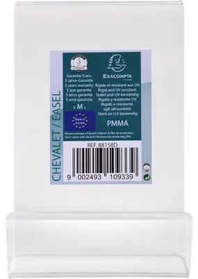 Image de Exacompta 10x Chevalet L75xH100xP104 Cristal 88158D