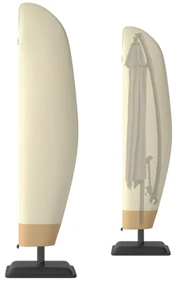 Produktbild von Outsunny Schirmhaube mit Reißverschluss Abdeckung Schutzhülle  Ø56 x 220 cm