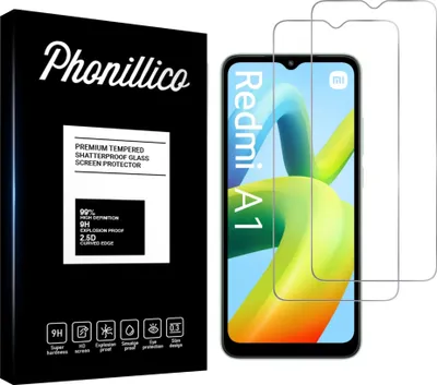 Image de Verre trempé pour Xiaomi Redmi A1 [2 pièces] Film de protection d'écran anti-rayures verre résistant Phonillico®