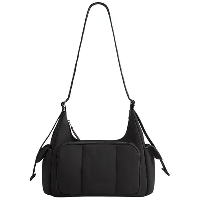 Produktbild von Umhängetasche Damen Leichte Puffer Tasche Crossbody Bag mit Verstellbarem Schultergurt, Schwarz