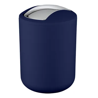 Produktbild von WENKO Kosmetik Eimer Brasil dunkel blau 2 L Schwingdeckel Müll Abfall Bad Küchen