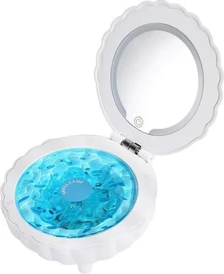 Produktbild von INF Projektionslampe Bluetooth Lautsprecher LED Nachtlicht mit Spiegel Weiß