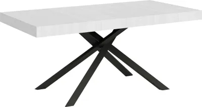 Immagine prodotto di ITYHOME - Tavolo allungabile 180/284x90 cm Karida bianco frassino gambe antracite
