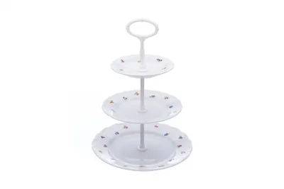 Produktbild von Dreiteilige Etagere, Verona, tschechisches Porzellan, G. Benedikt