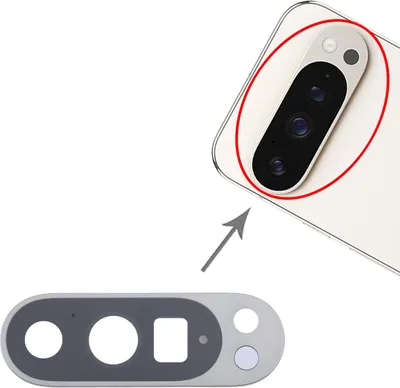 Image de Pour Google Pixel 9 Pro Couverture de la lentille de la caméra de réparation pièce de rechange vert