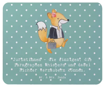 Produktbild von Mr. & Mrs. Panda Mauspad Juristin Zauber - Meeresbrise - Geschenk, Berufsgestaltung, Berufspassion, Recht, Beruf, Rechtswesen, pc, Mouse Pad, Mousepad, Gerechtigkeit