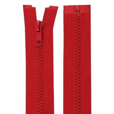 Produktbild von 1 Reißverschluss Profil 5mm 85 cm teilbar, Autolock, Farbwahl, Farbe:rot