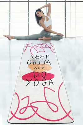 Produktbild von Vital And Vivid, Keep Calm Do Yoga, Yoga-Teppich, Mehrfarbig, 60 x 200 cm