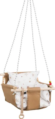 Produktbild von Evila Originals, Selale - Gold, Babyschaukelstuhl, 100 % HOLZ, Gold, 40 x 32 cm